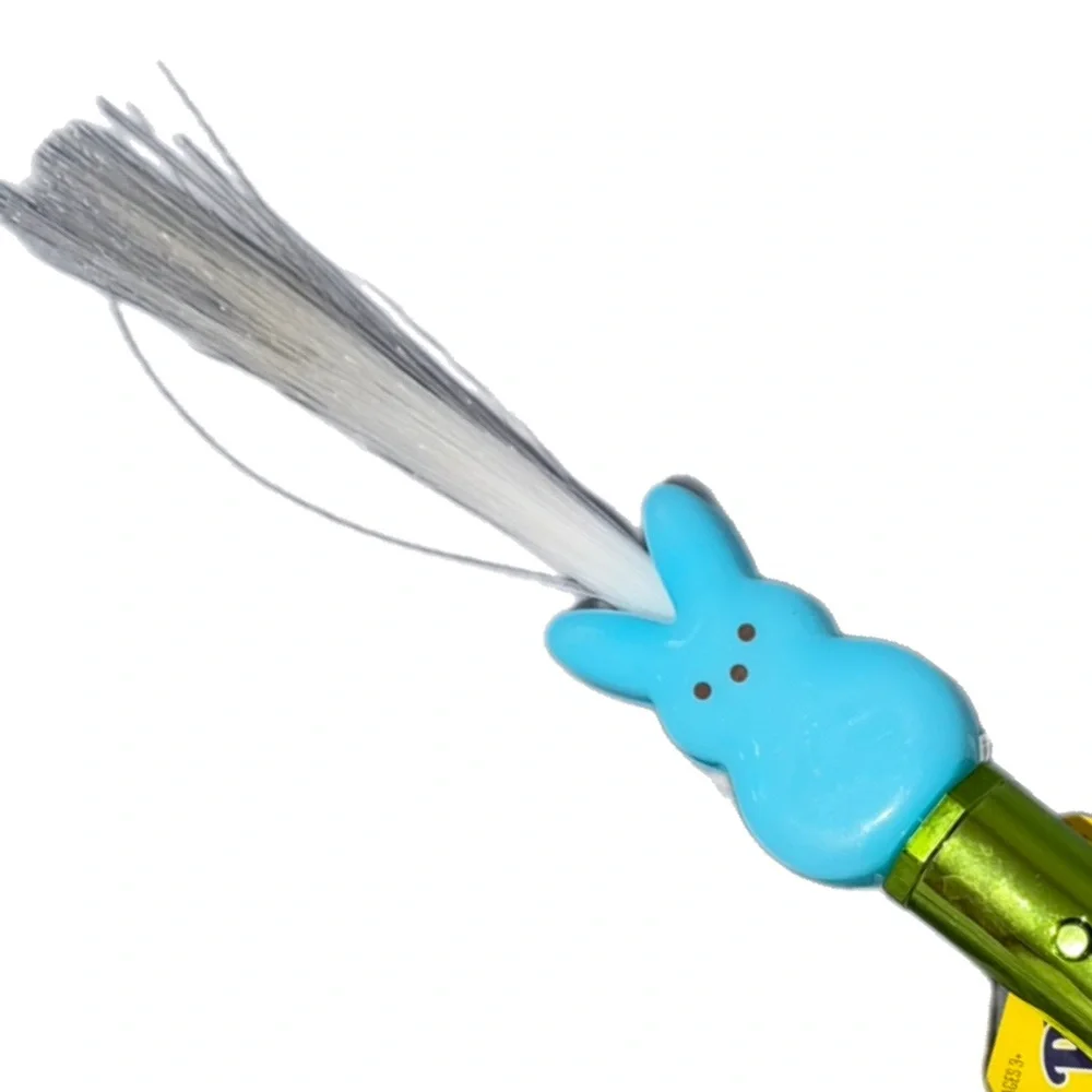 BLUE Easter Peeps Bunny Fiber Optic Light-Up Wand - Picture 5 of 5
